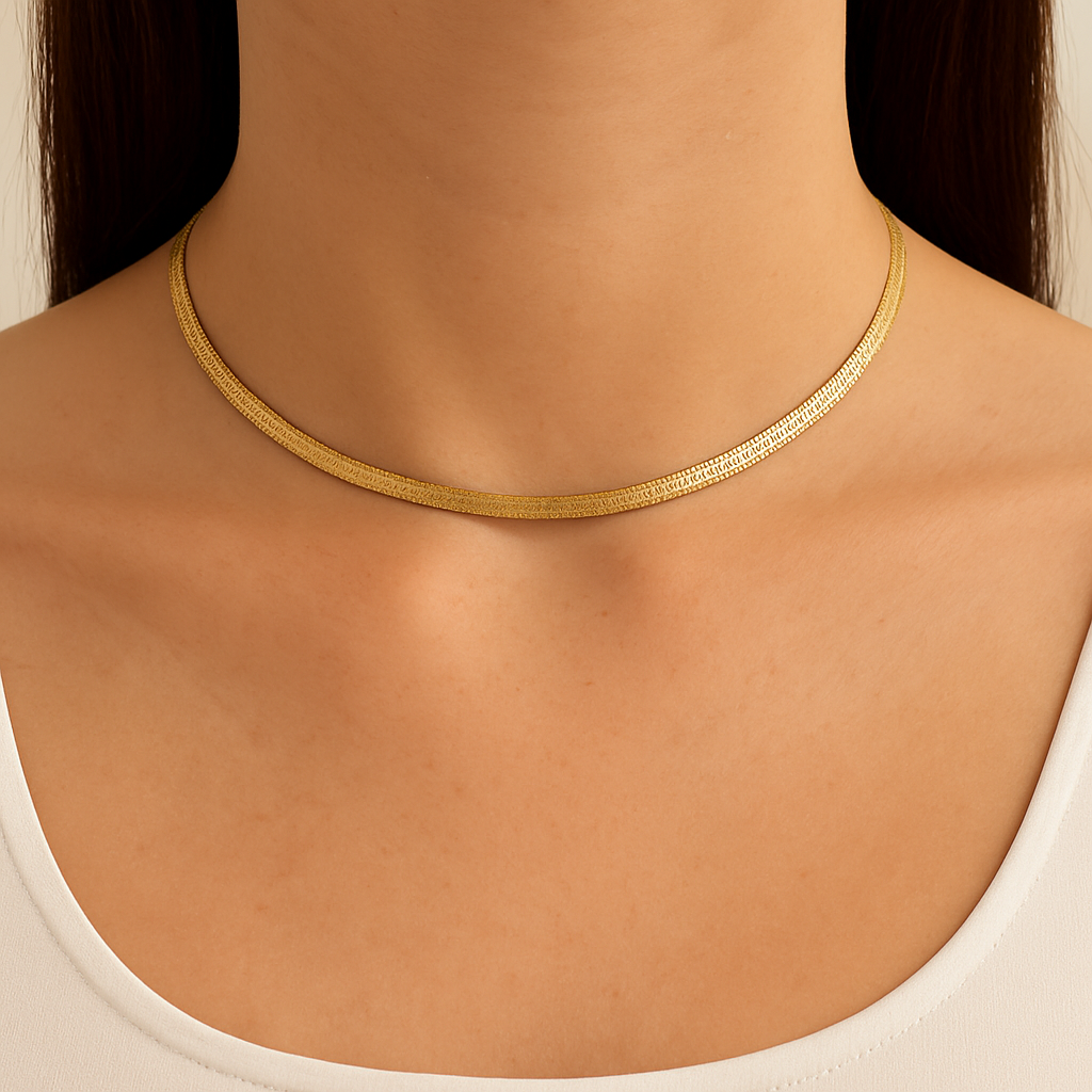 Classic Herringbone Necklace – Karen Cole Timeless Treasures