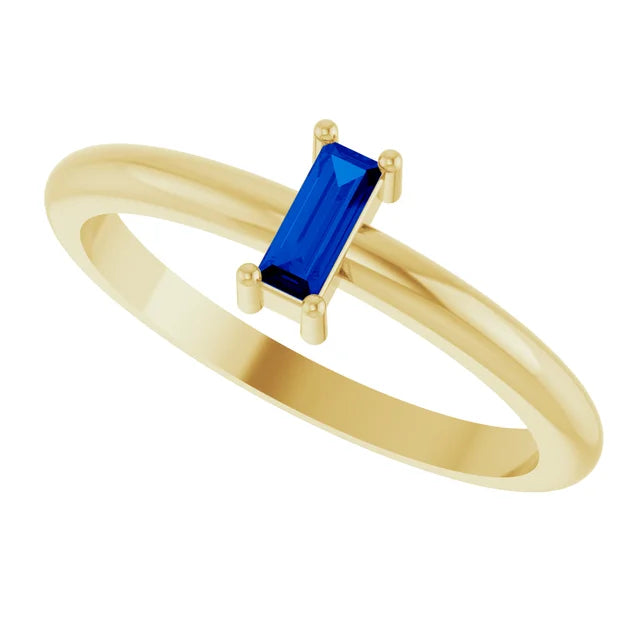 14k Baguette Stone Ring