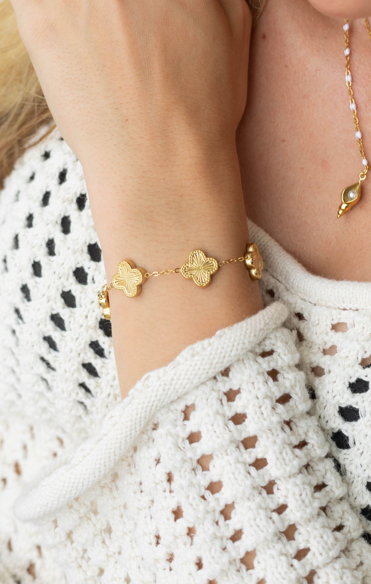 Lucky Charm Clover Bracelet image 0