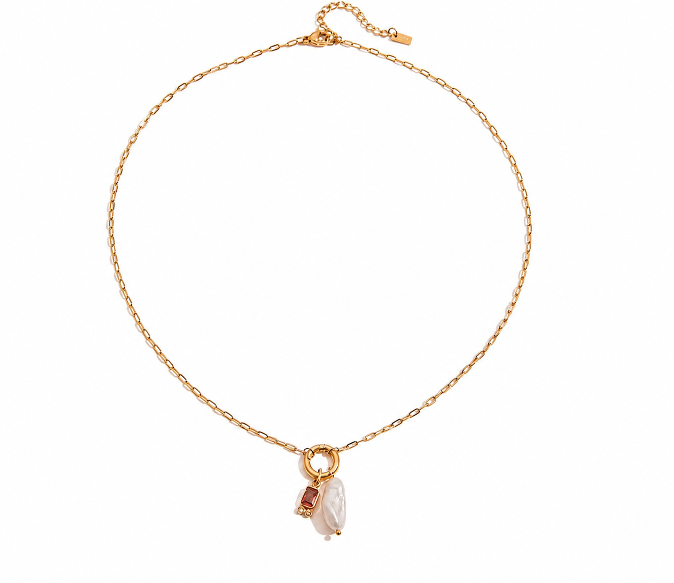 Luna Pearl Birthstone Necklace