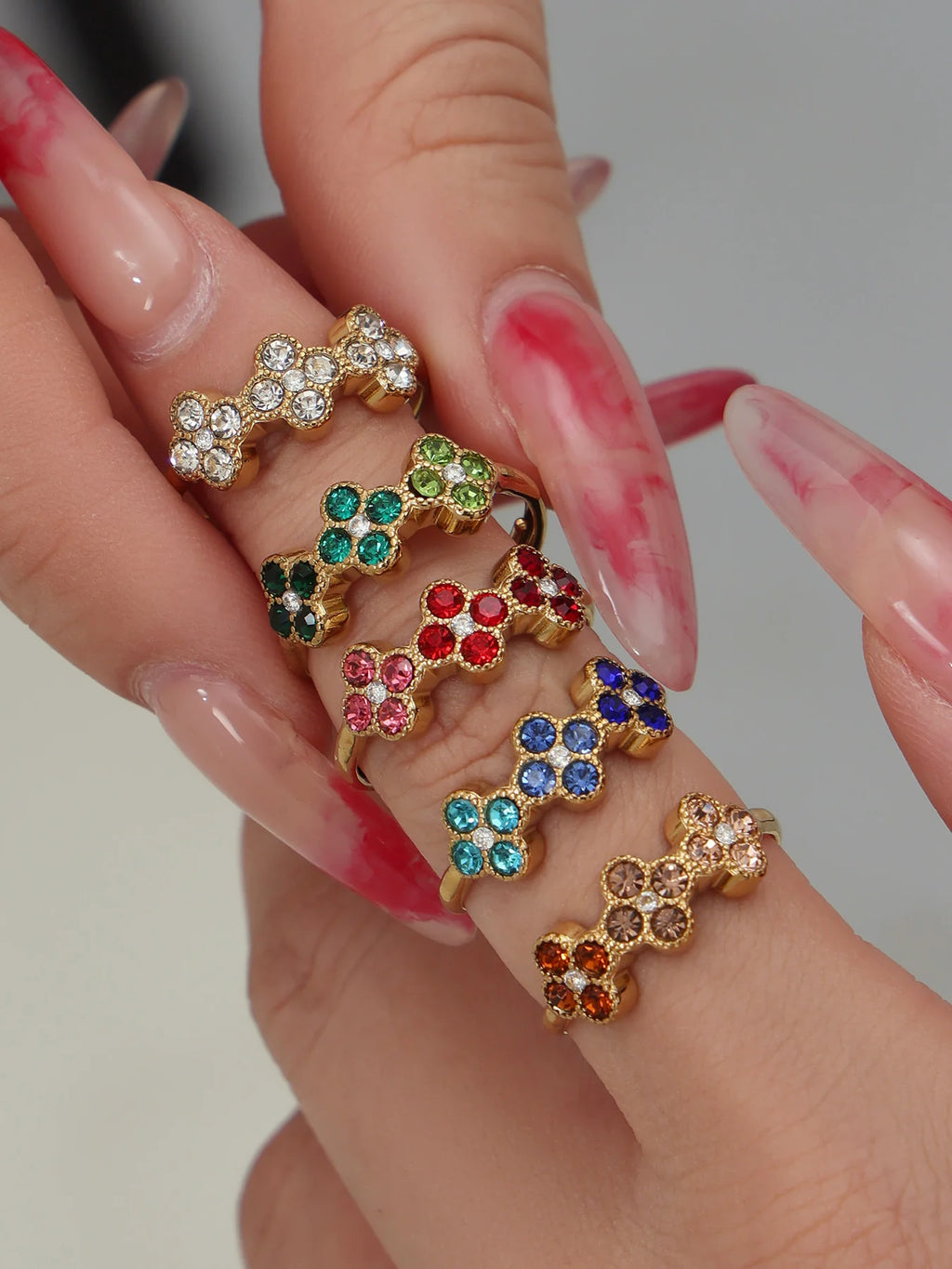 Bloom Trio Adjustable Ring