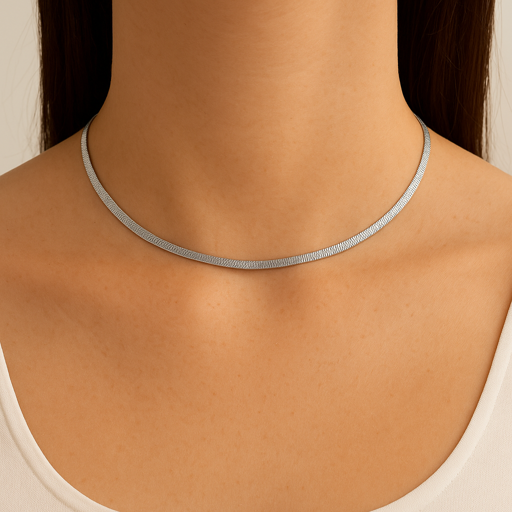 Classic Herringbone Necklace