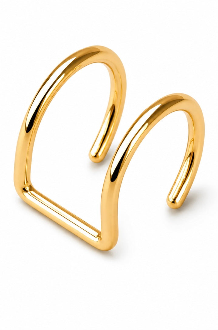 No-Piercing Double Nose Cuff – Faux Hoop