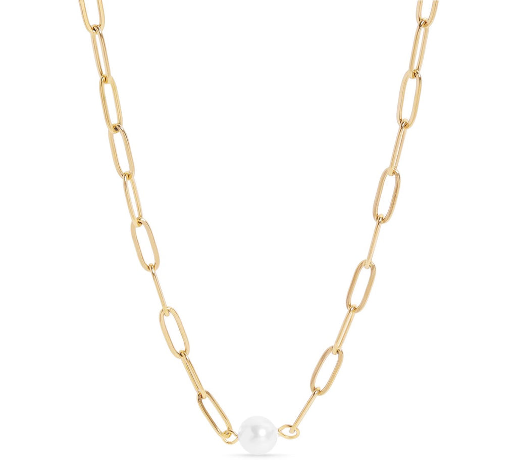 Monroe Pearl Link Necklace