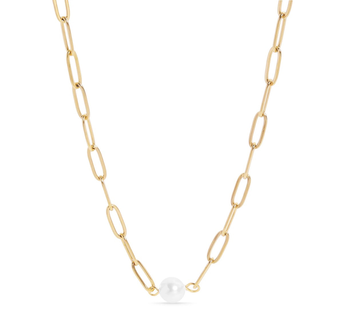 Monroe Pearl Link Necklace