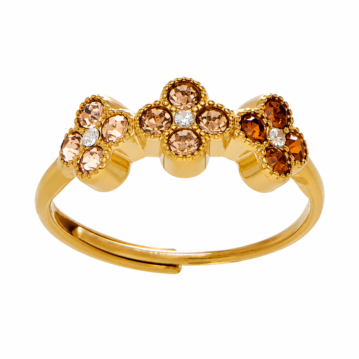 Bloom Trio Adjustable Ring