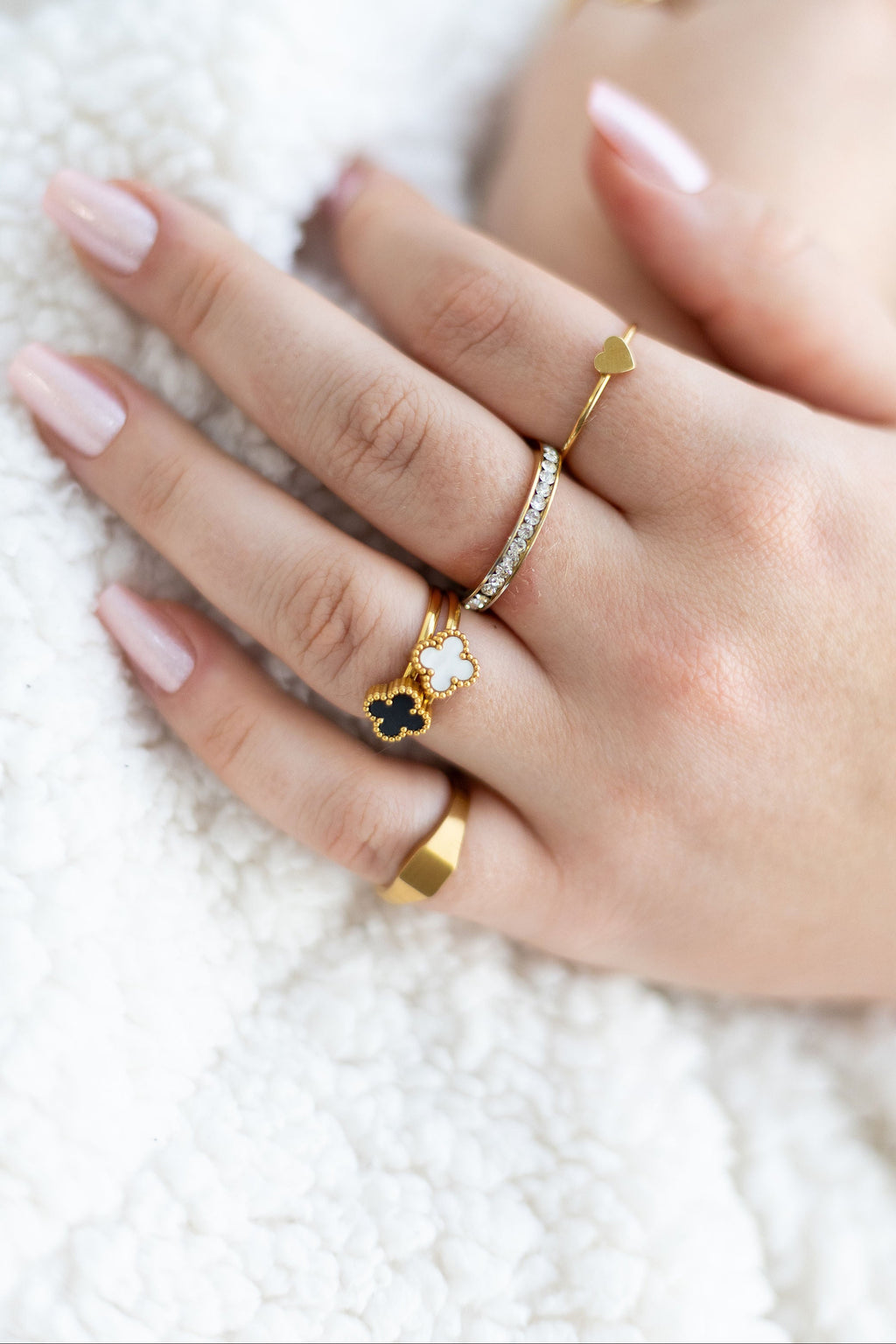 Clover Stacking Ring
