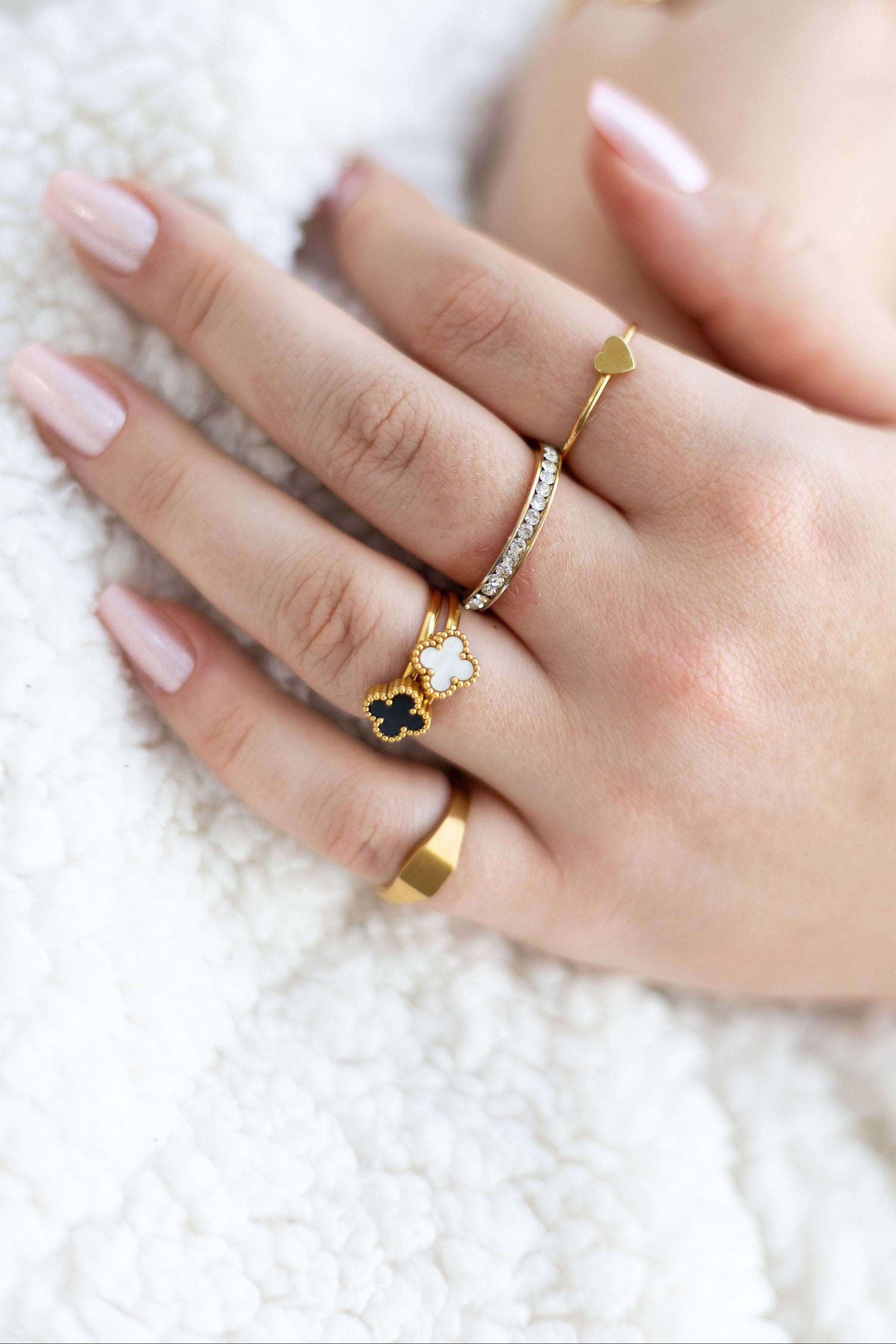 Clover Stacking Ring