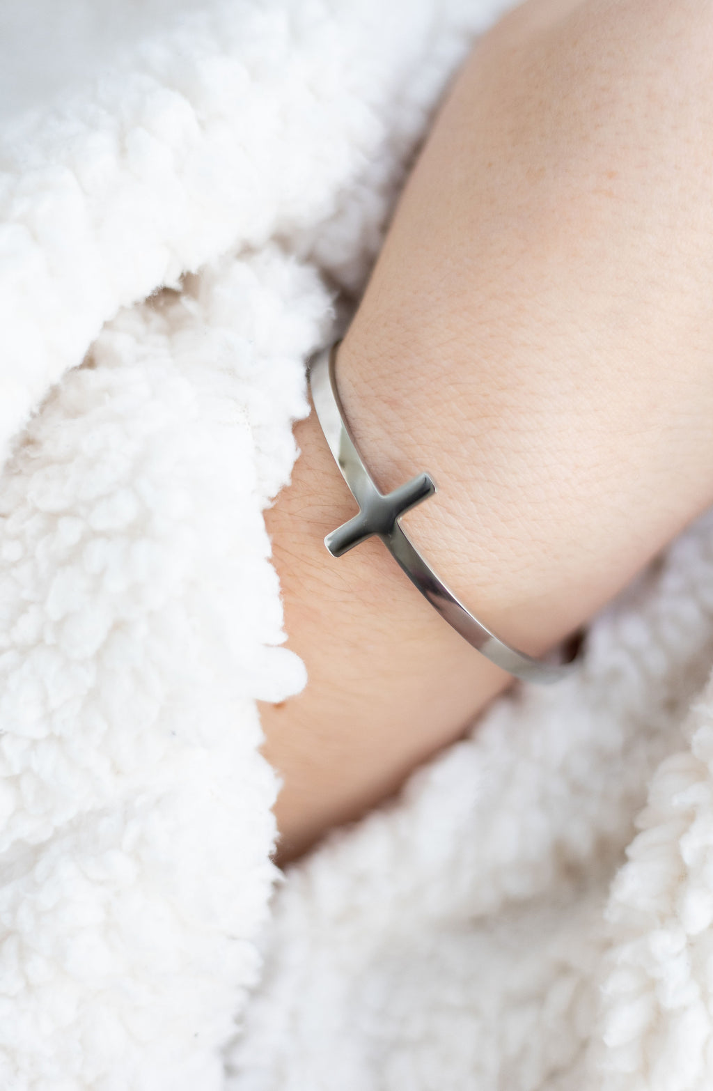 Faith & Strength Cross Cuff