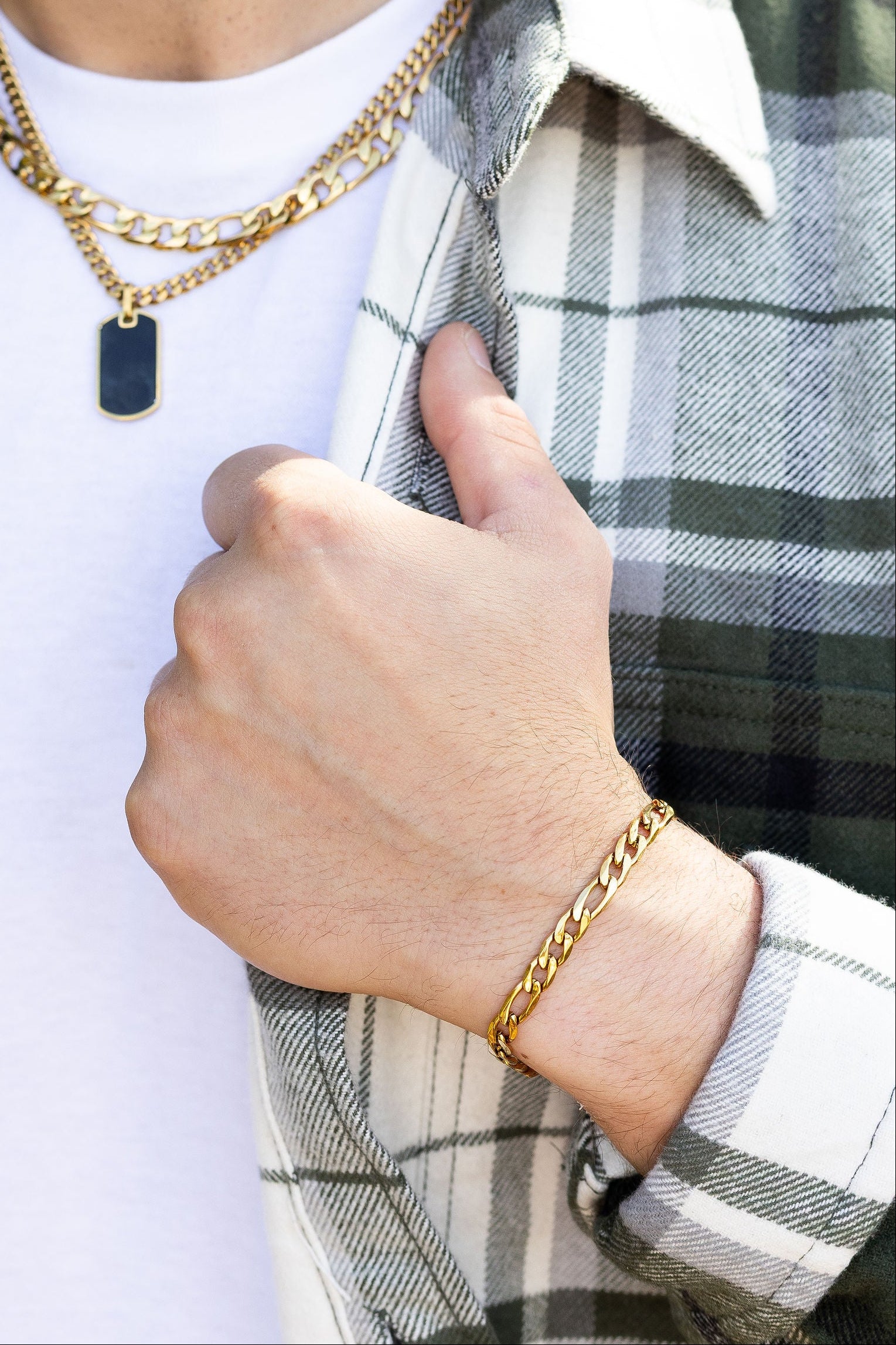 Elite Figaro Chain Bracelet