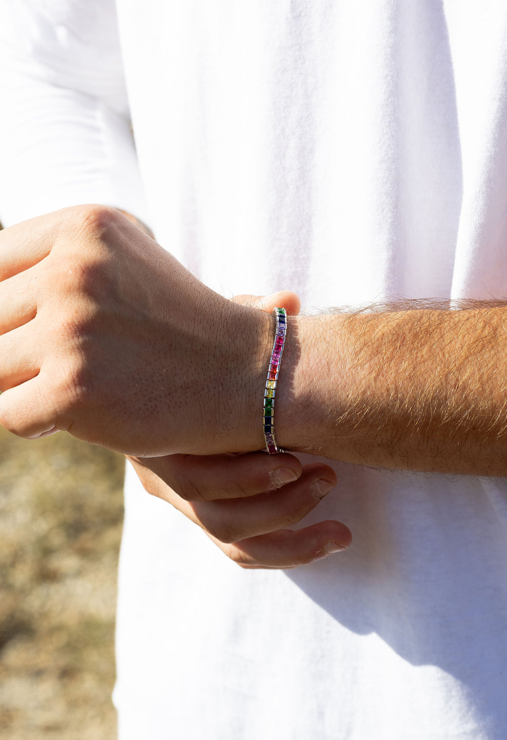 Prism Luxe Rainbow Tennis Bracelet