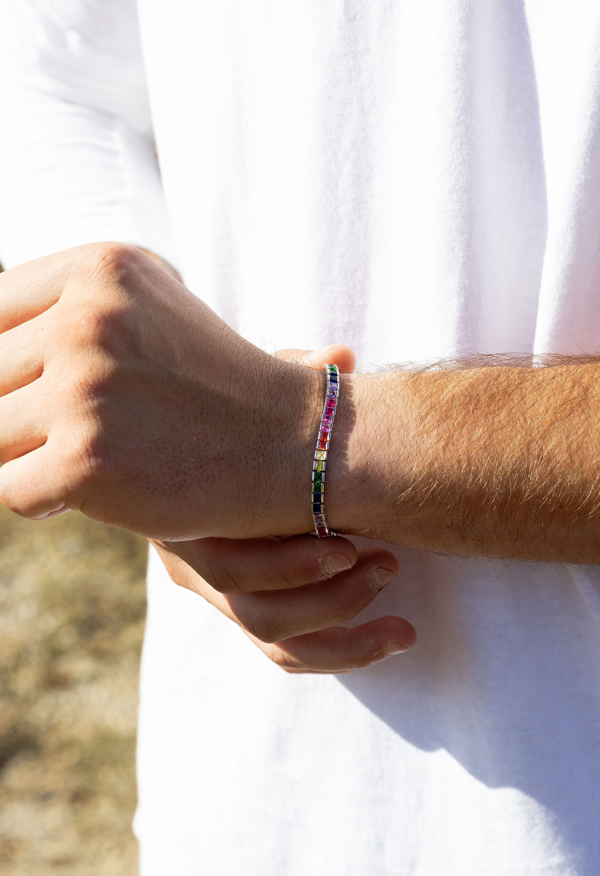 Prism Luxe Rainbow Tennis Bracelet