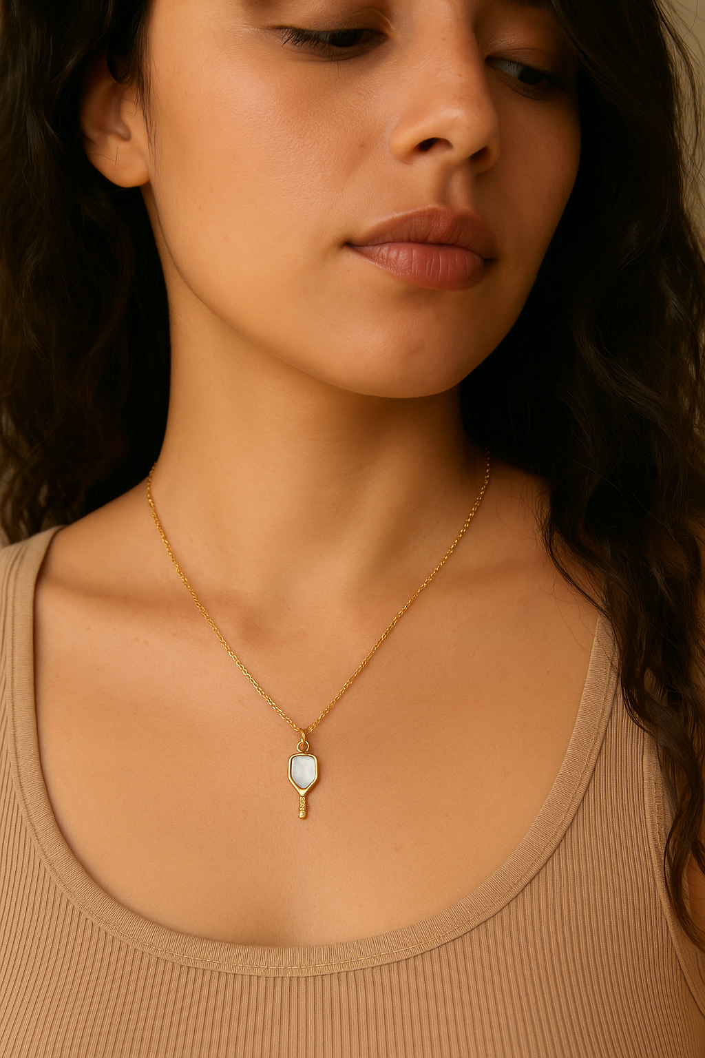Pickleball Paddle Necklace