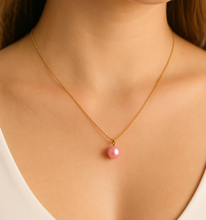 Pearl Of Heart Necklace