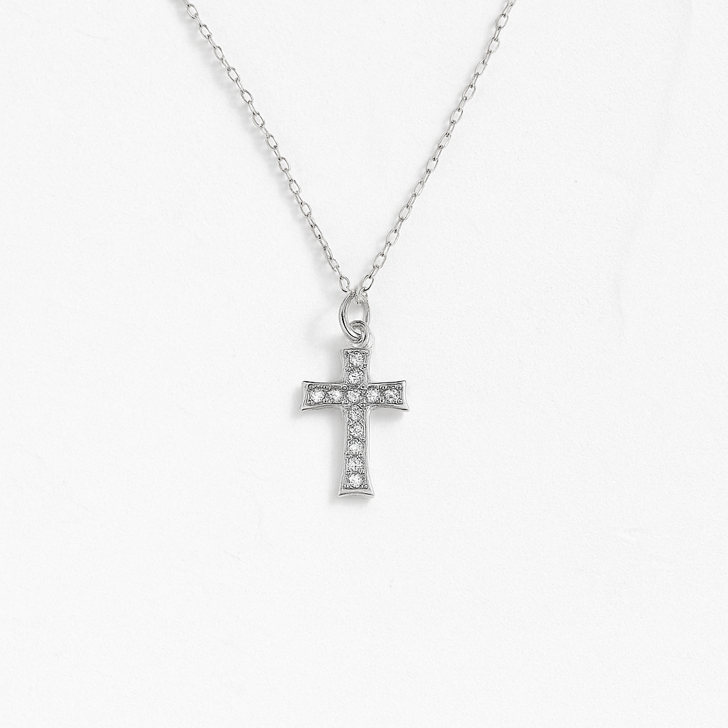 Faith CZ Cross Necklace
