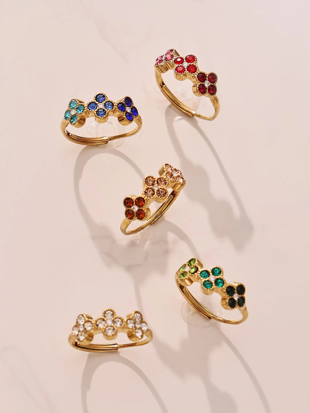 Bloom Trio Adjustable Ring