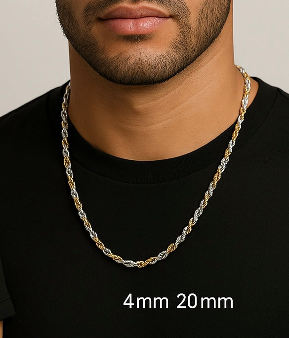 Two Toned Rope Necklace