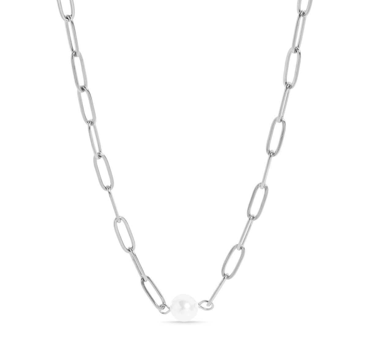 Monroe Pearl Link Necklace