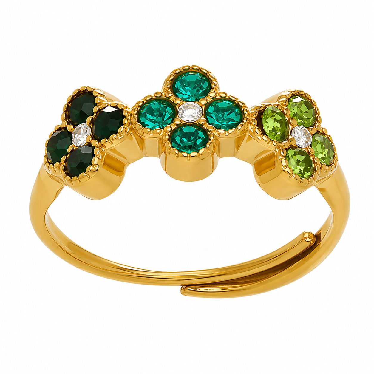 Bloom Trio Adjustable Ring