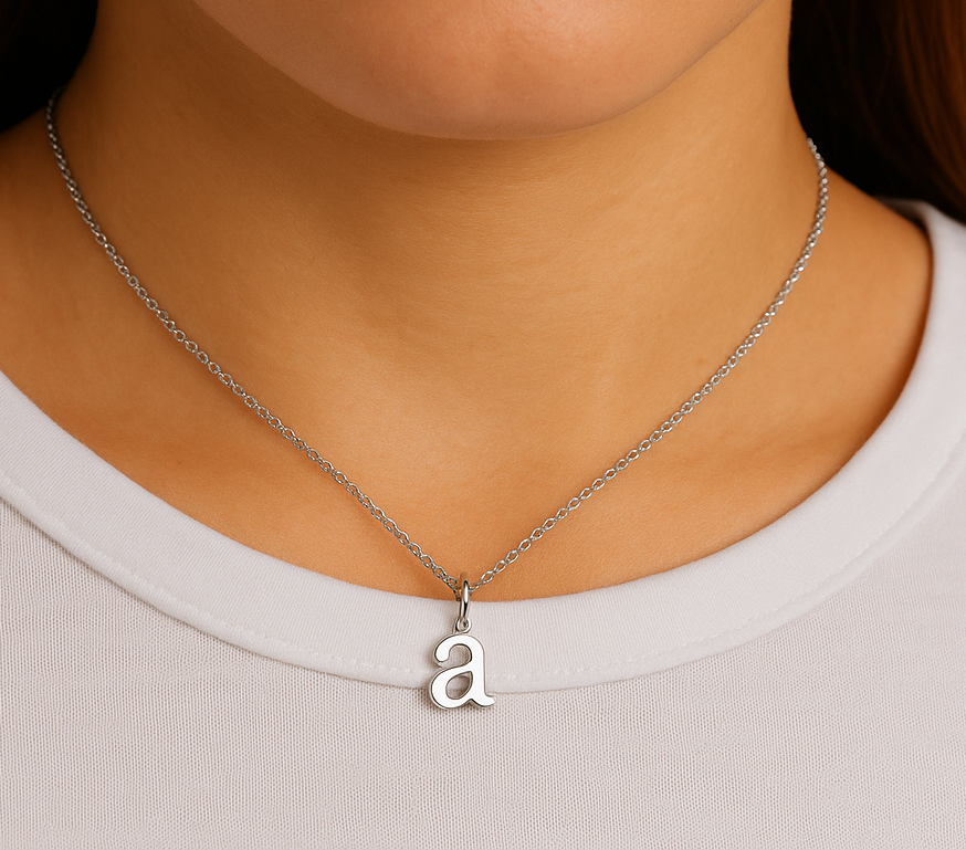 14k Signature Letter Necklace