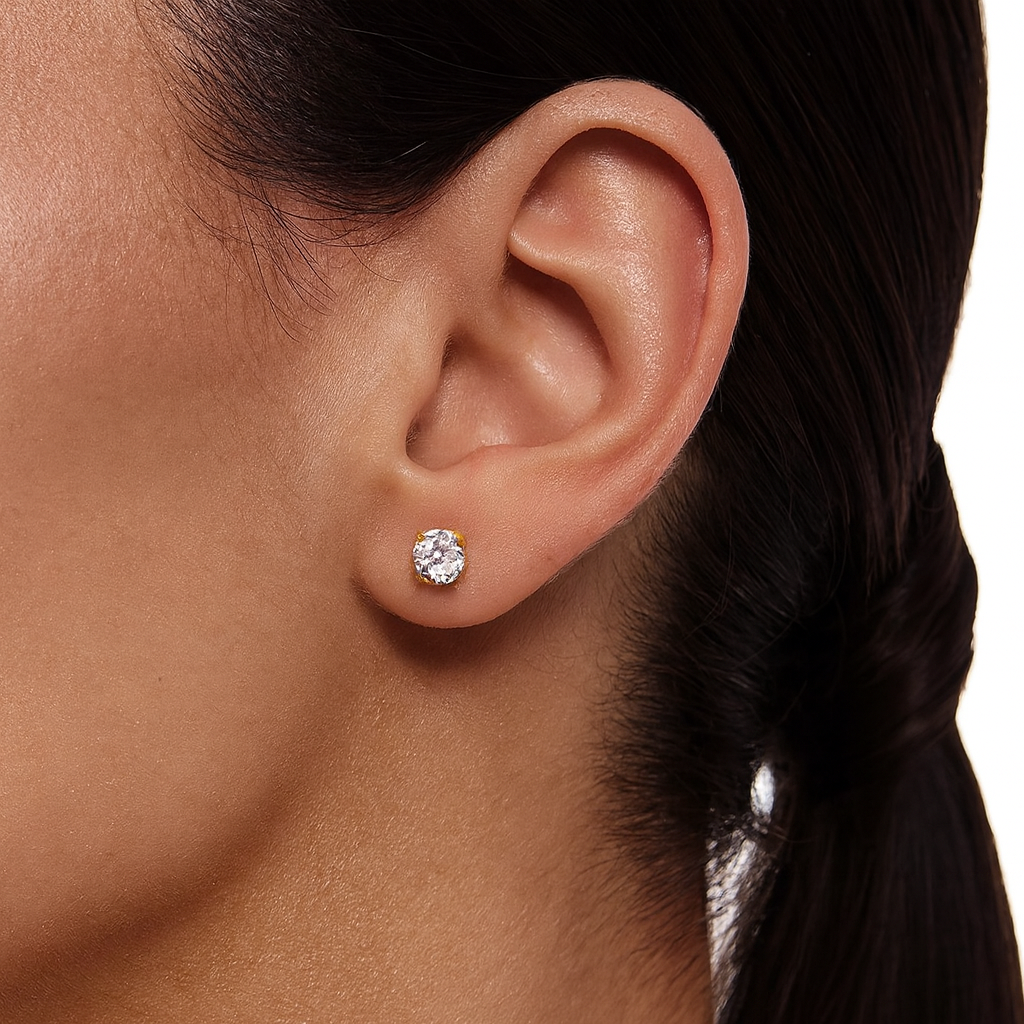 14k Luxe Moissanite Studs