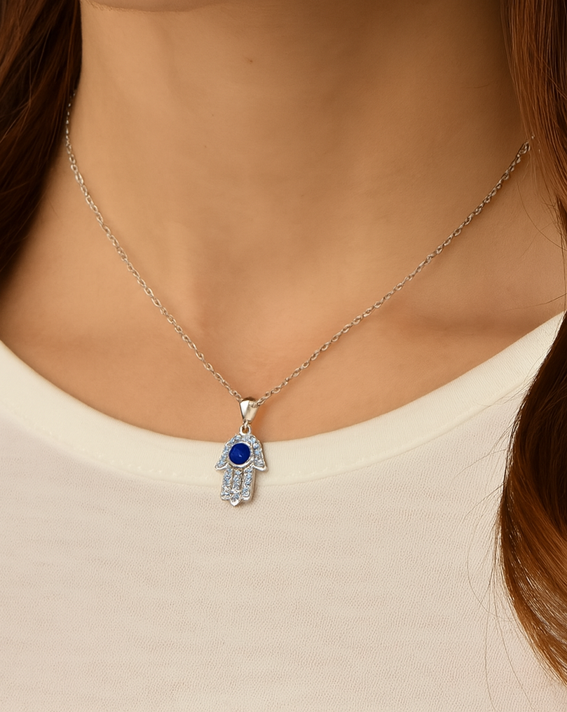 Hamsa Protection Necklace