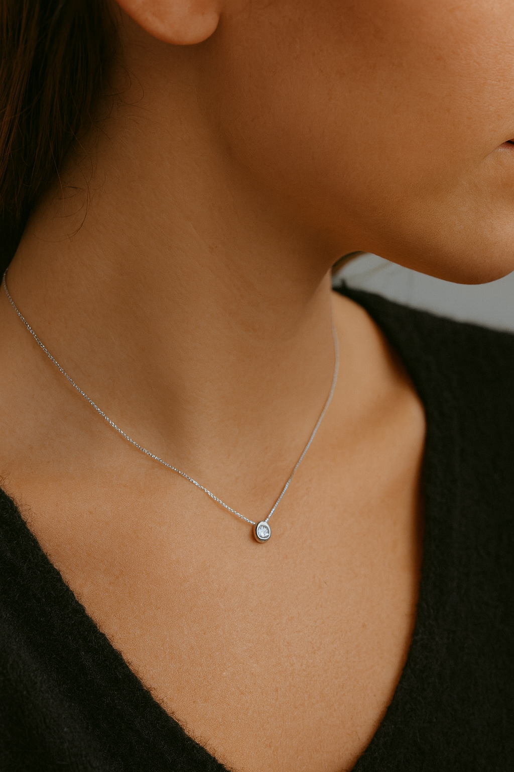 Classic Bezel Necklace
