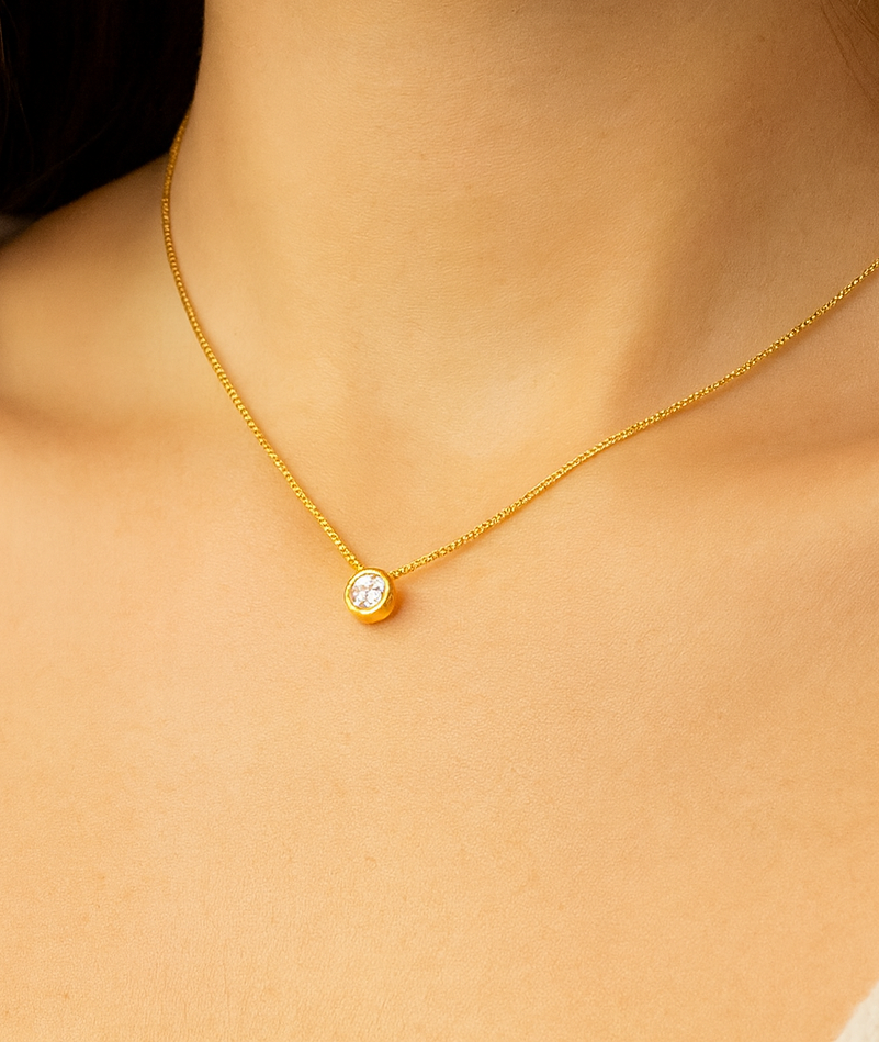 Classic Bezel Necklace