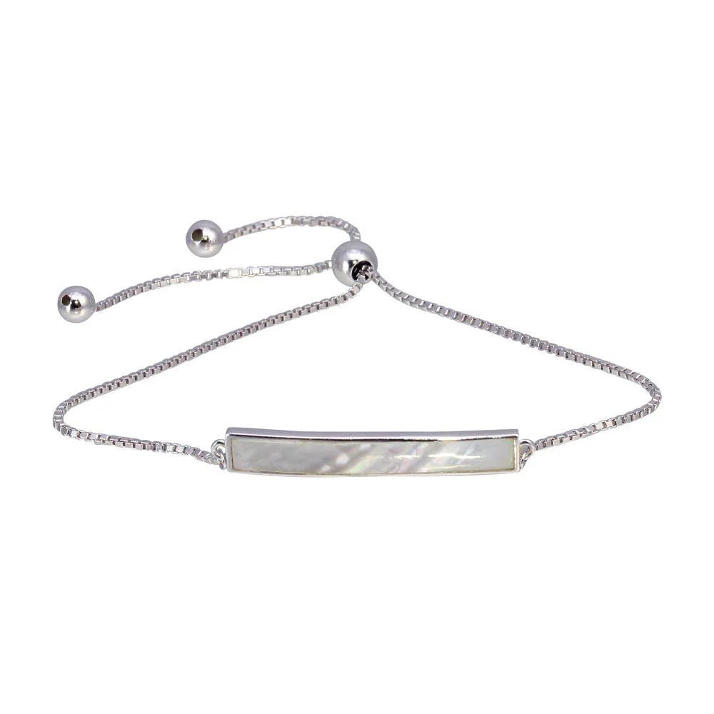 Luminous Bar Mother Of Pearl Bracelet