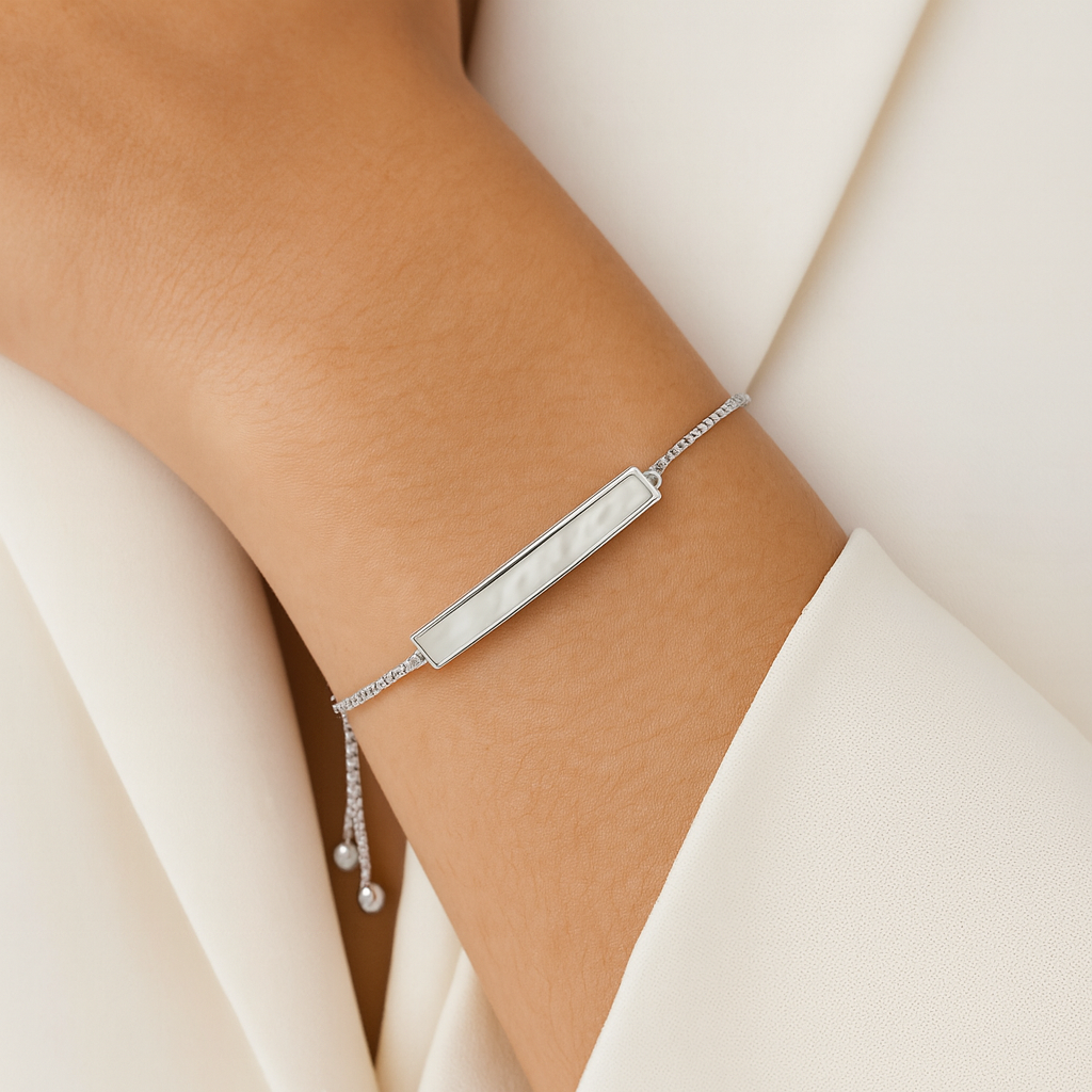 Luminous Bar Mother Of Pearl Bracelet