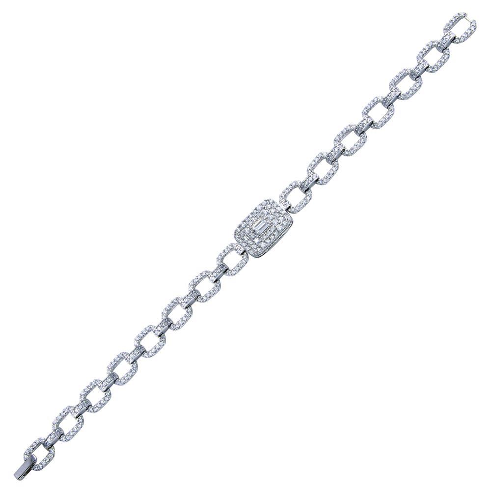 Radiant Square Link Bracelet