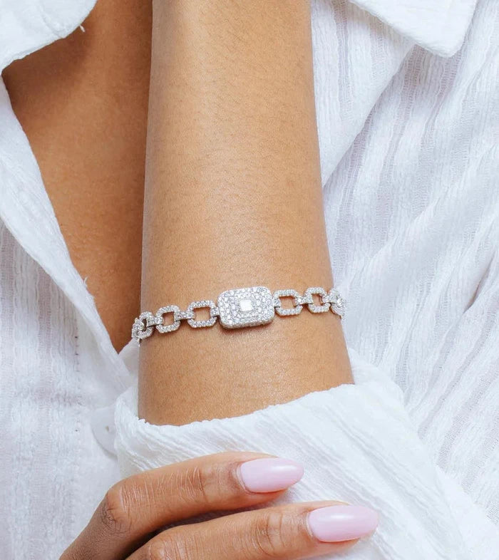 Radiant Square Link Bracelet