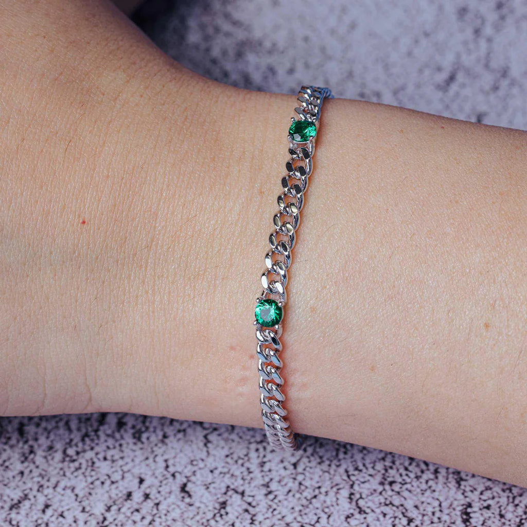 Curb Stone Bracelet