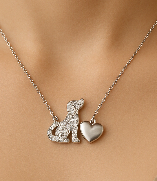 Loyal Heart Dog Necklace