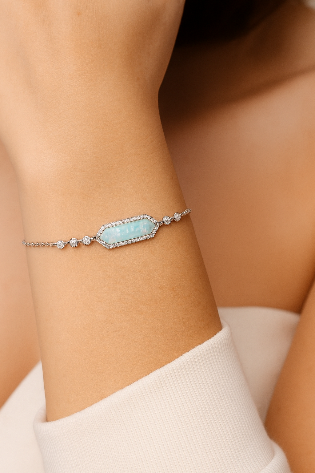Opal Horizon CZ Bracelet