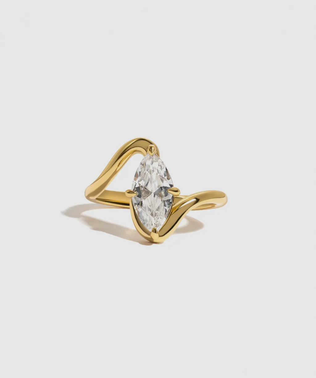 Viral Marquise Wave Ring