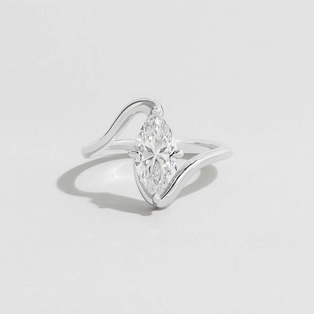 Viral Marquise Wave Ring