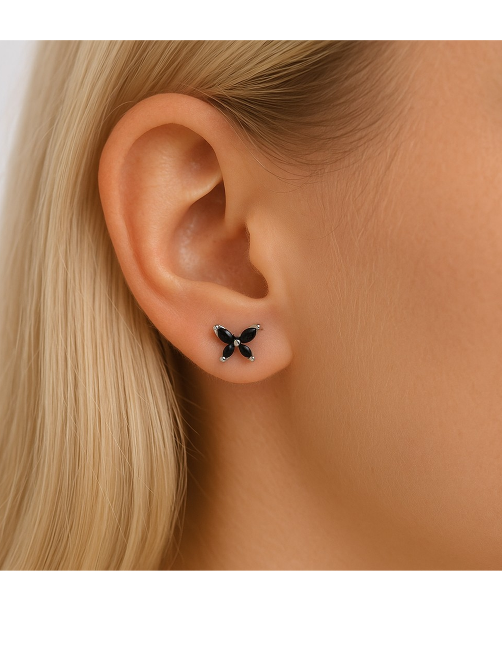 Midnight Flutter Studs