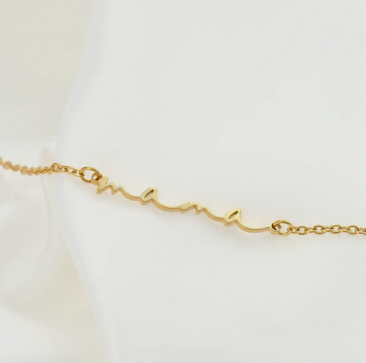 Mama Script Bracelet