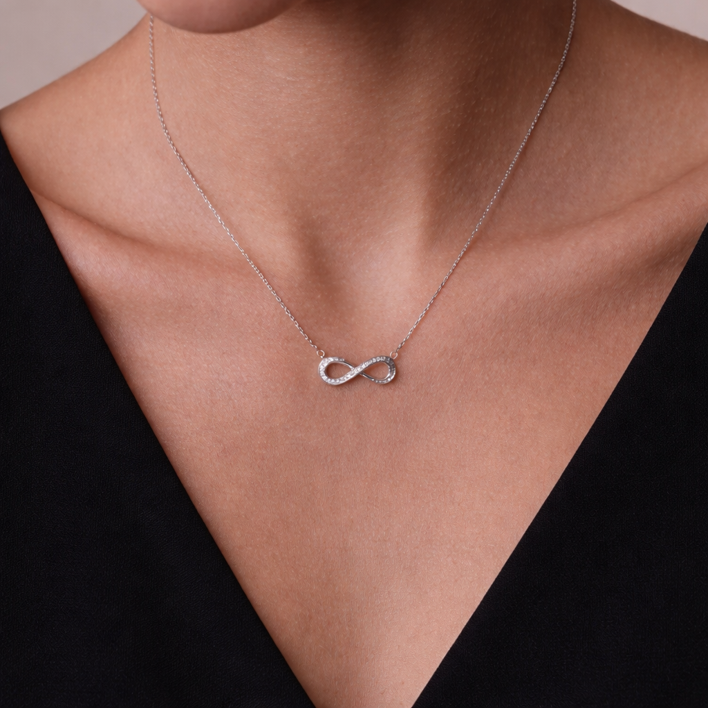 Endless Spark Infinity Necklace
