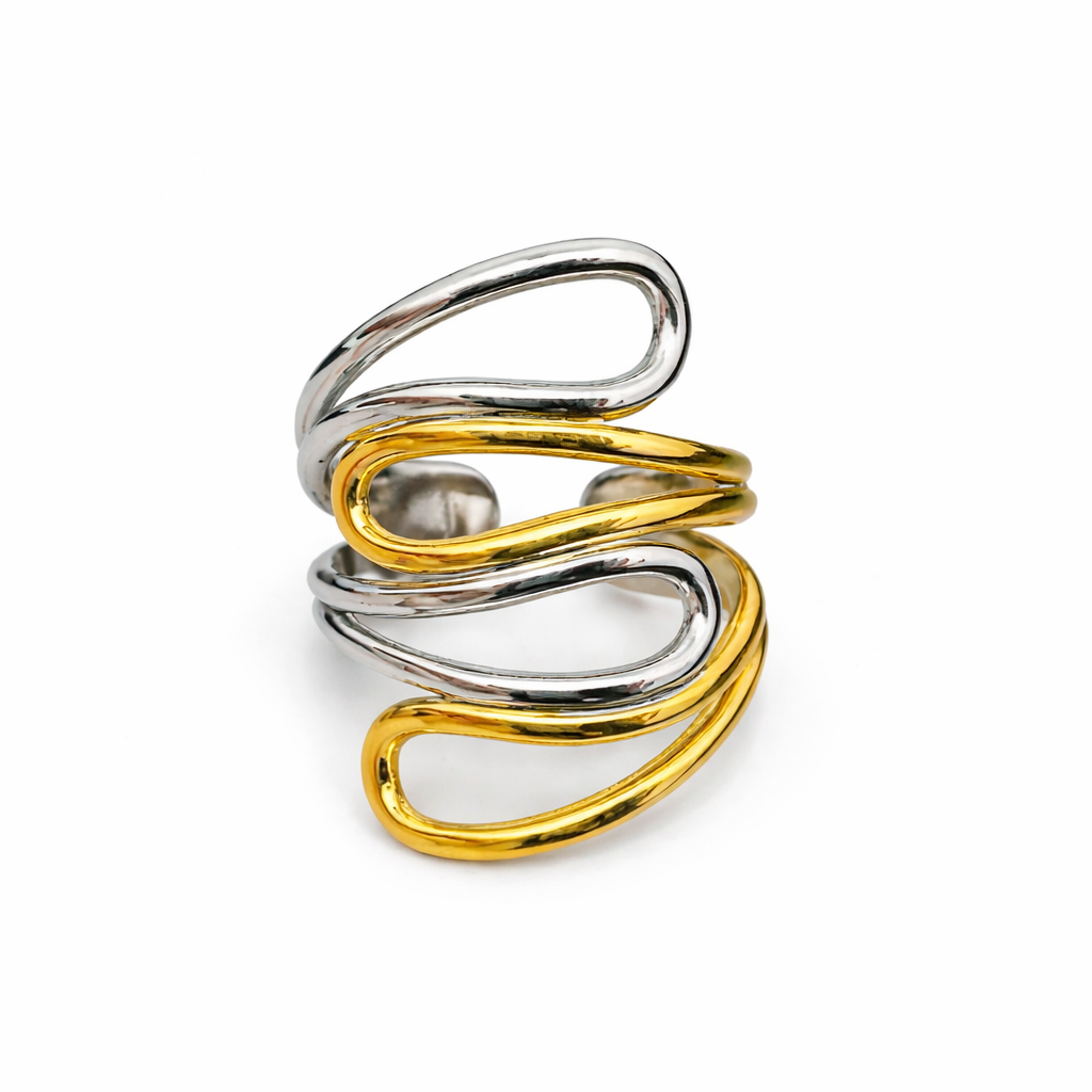 Fluid Wave Ring