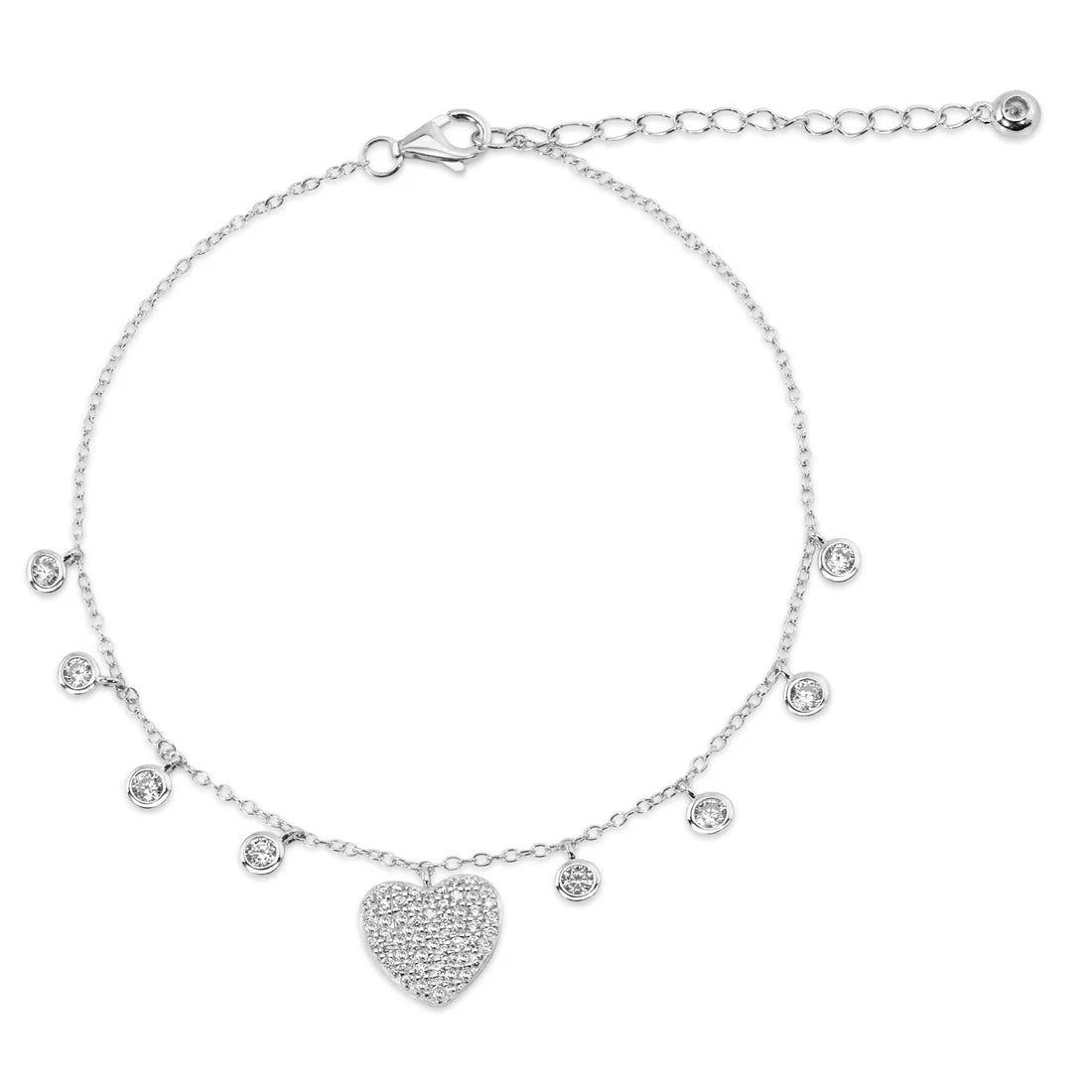 Everlasting Heart Charm Bracelet