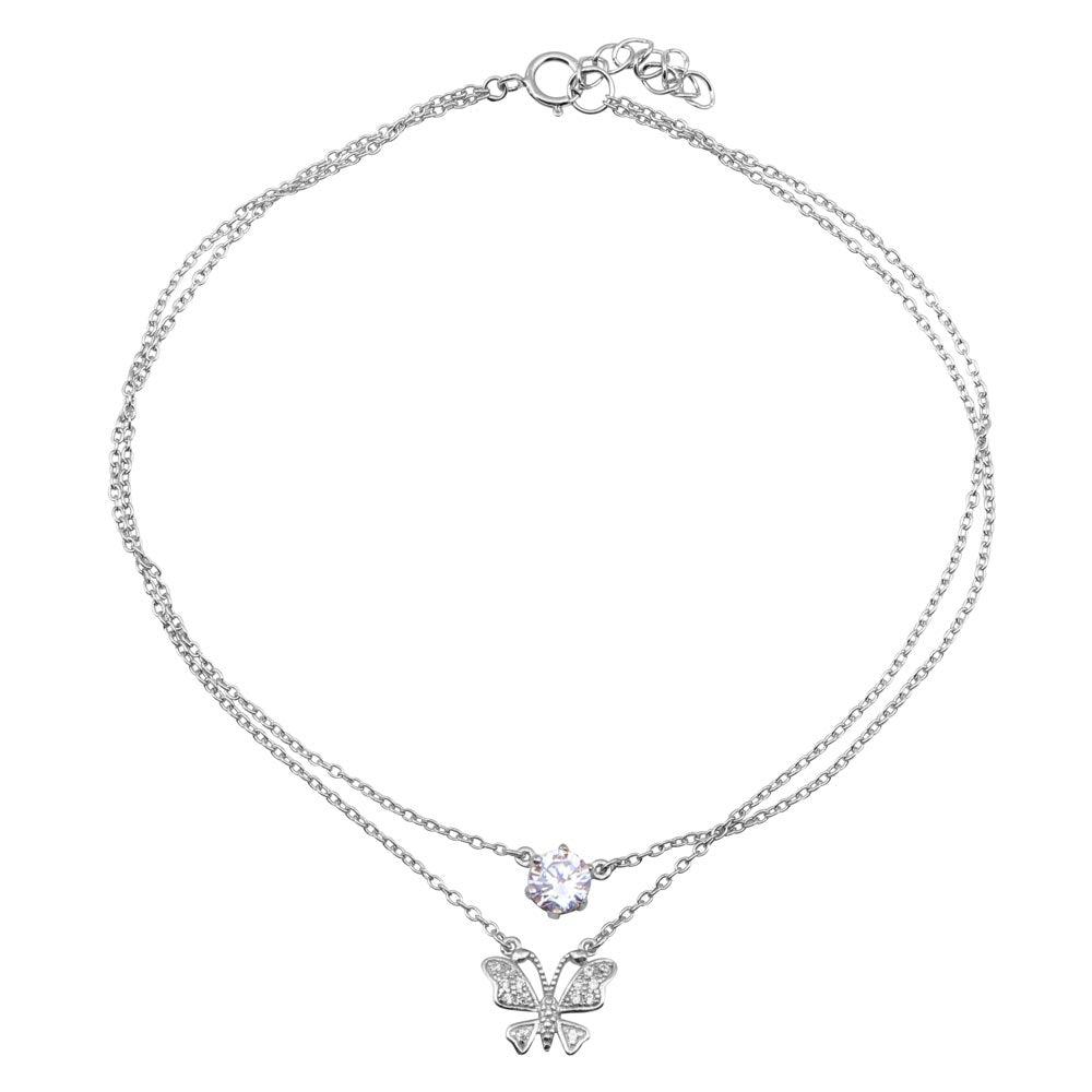 Flutter Glow Butterfly Anklet