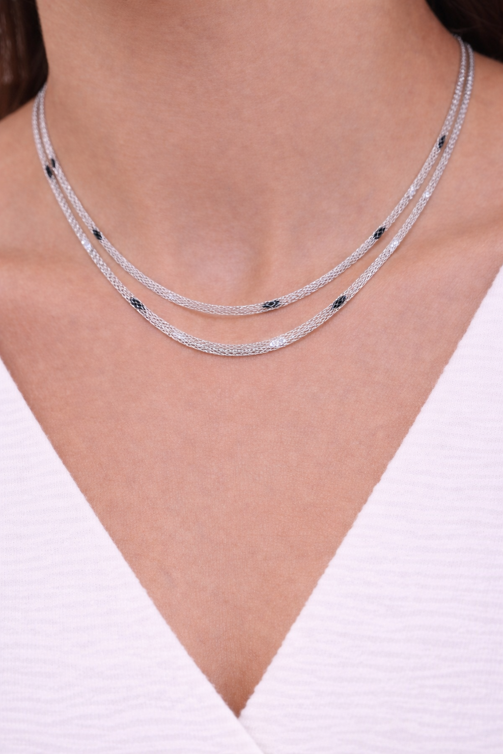 Dual Mesh Necklace