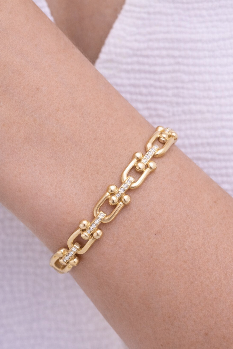 Link Luxe Stone Bangle