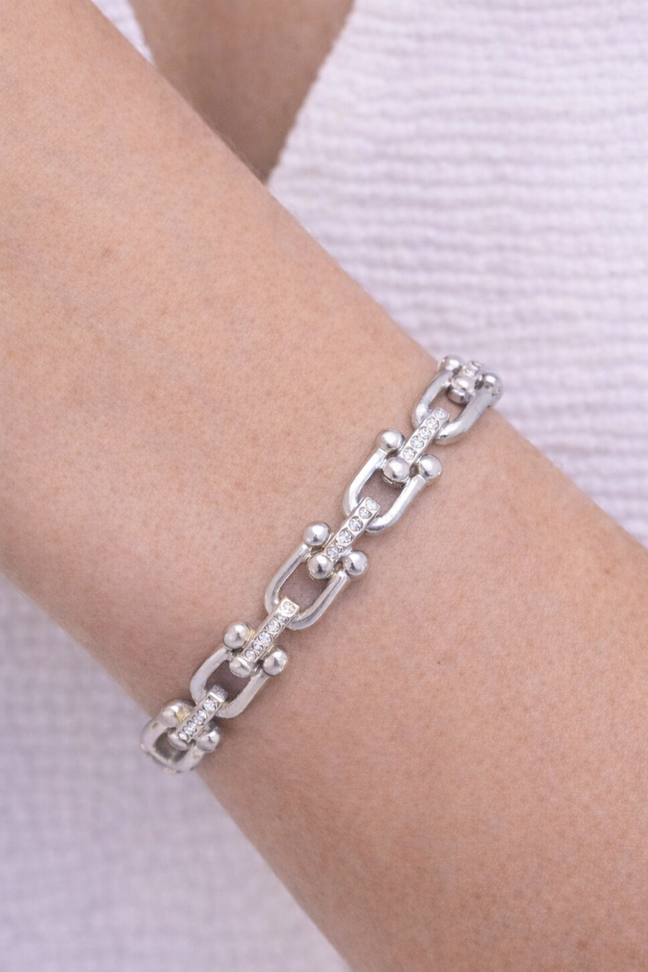 Link Luxe Stone Bangle