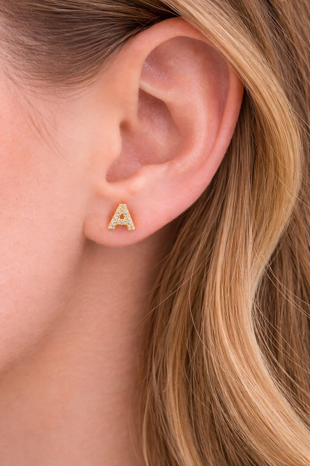 Mini Luxe Initial Studs