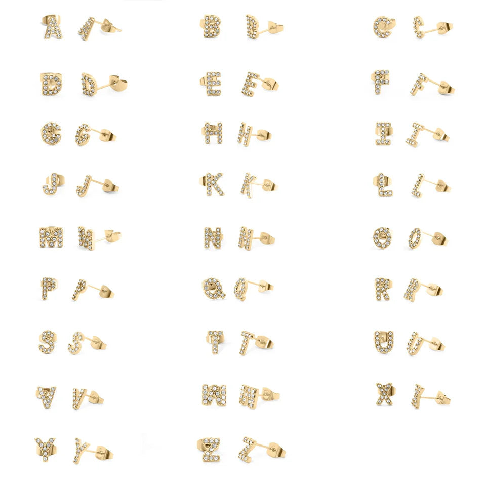 Mini Luxe Initial Studs