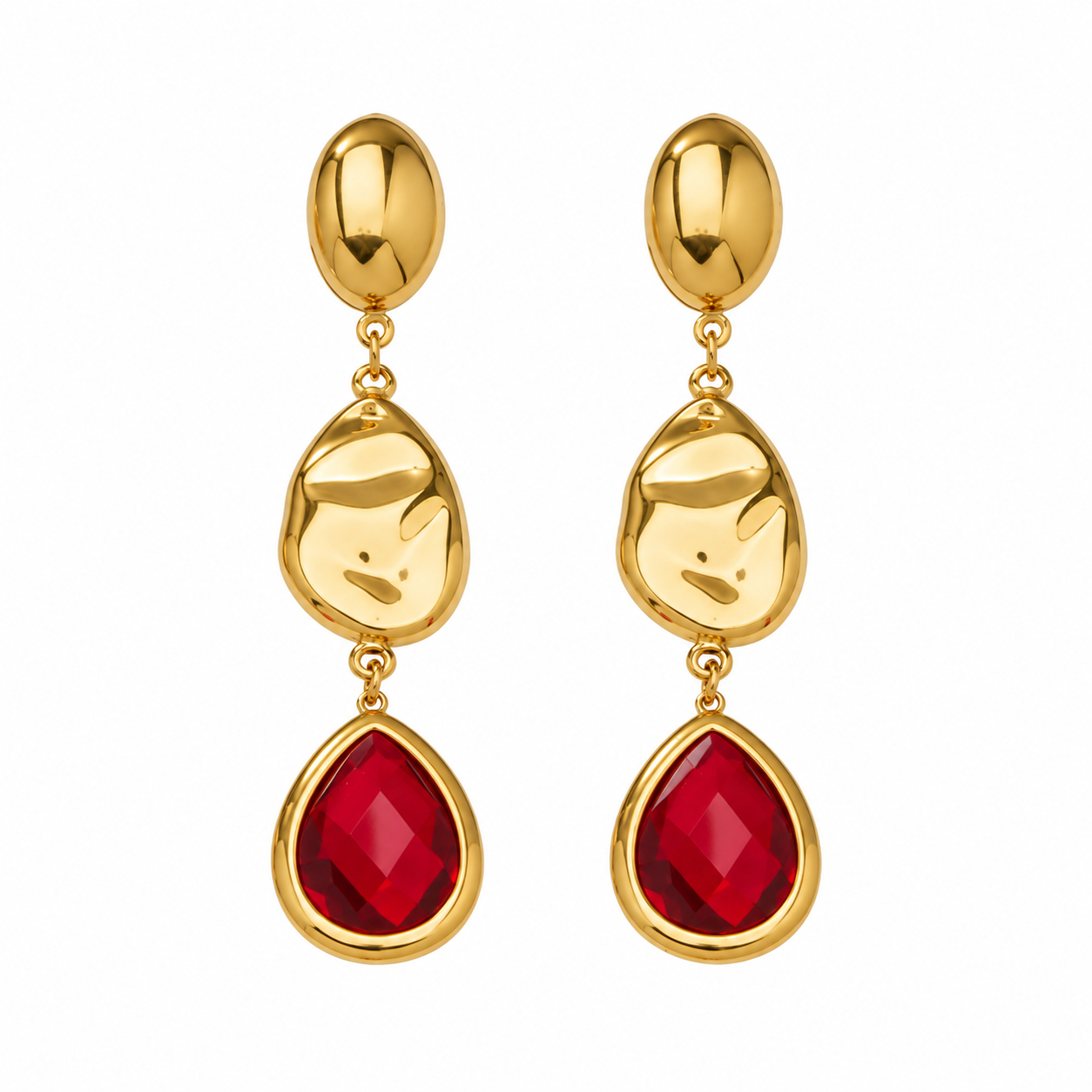 Ruby Drop Earrings